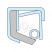 Манжета армированная 75x100x10 GPV MVQ PN029403